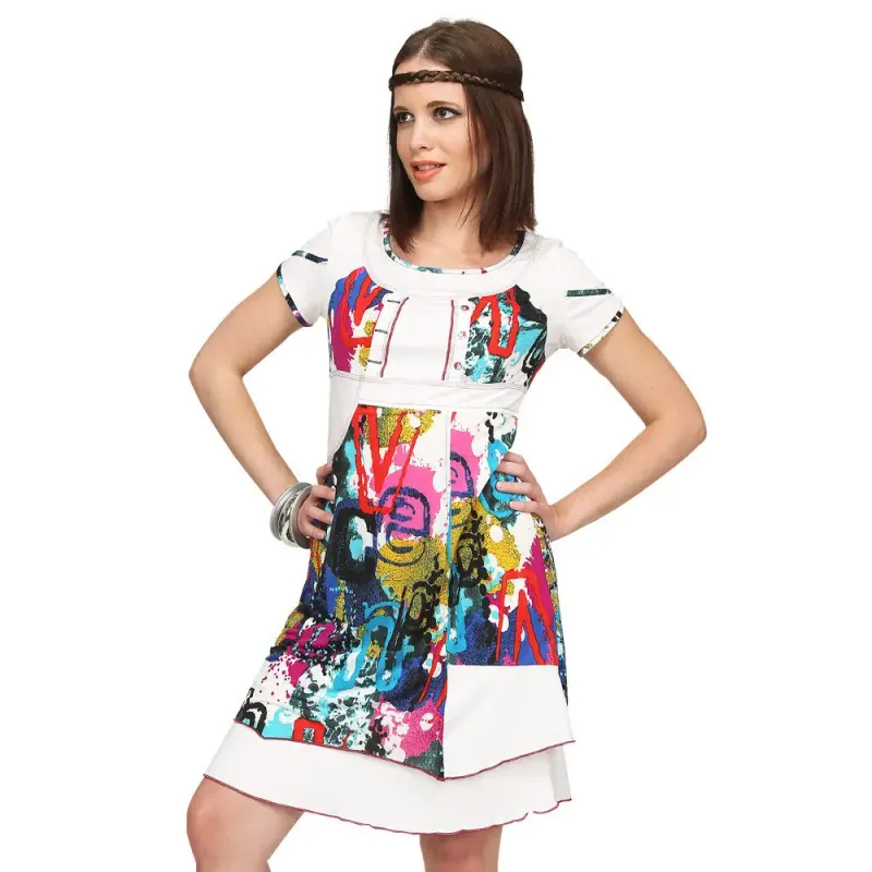 S'Quise Paris: Color Block Crinkled Fuchsia Peek-A-Boo Sundress (3 Left!)