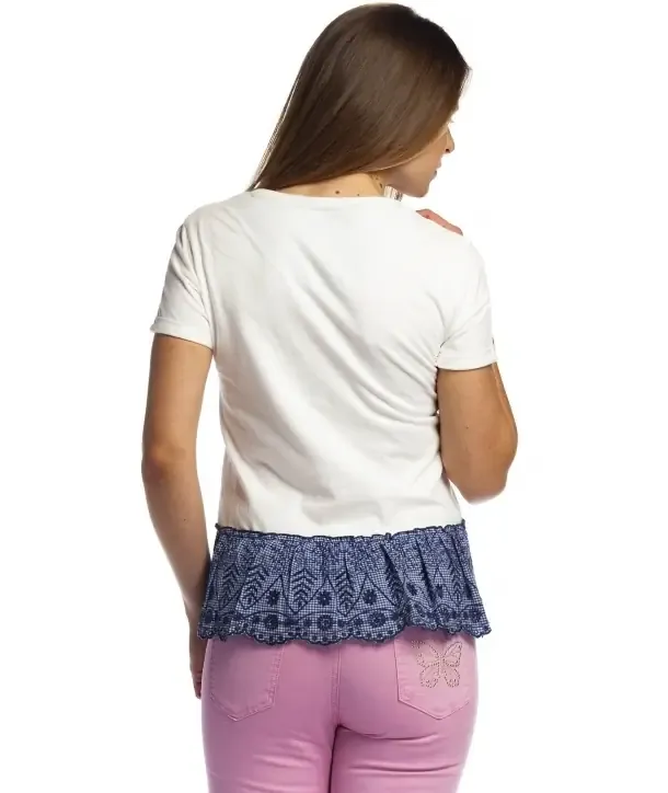 Rosalita McGee: Sailor Art Rose Tatt Cotton Top (2 Left!)