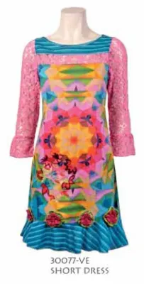 Savage Culture: Pink Rosette Delicate Dakota Dress
