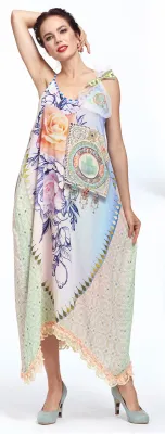 IPNG: Pink Lotus Lokoometric Bow Four Corners Illusion Dress (Some Ship Immed!)
