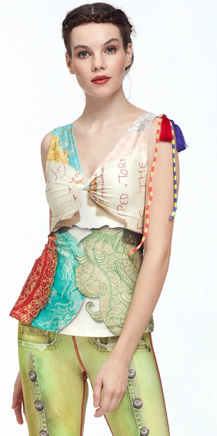 IPNG: The World At Your Paper Boat Trip Illusion Top (In 2 Colors!)