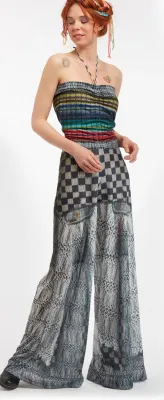 IPNG: Destructive Denim &amp; Knit Illusion Grand Familia Jumpsuit