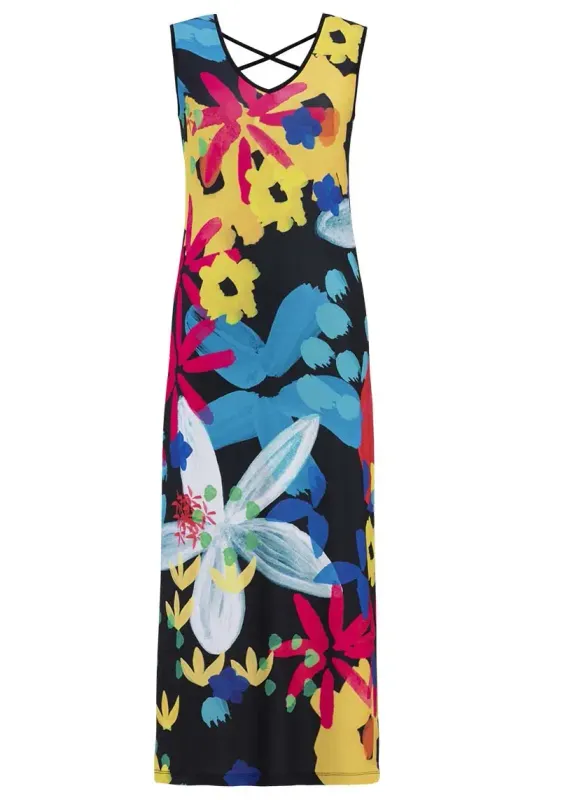 Simply Art Dolcezza: Intense Garden Of Zen Abstract Art Maxi Dress