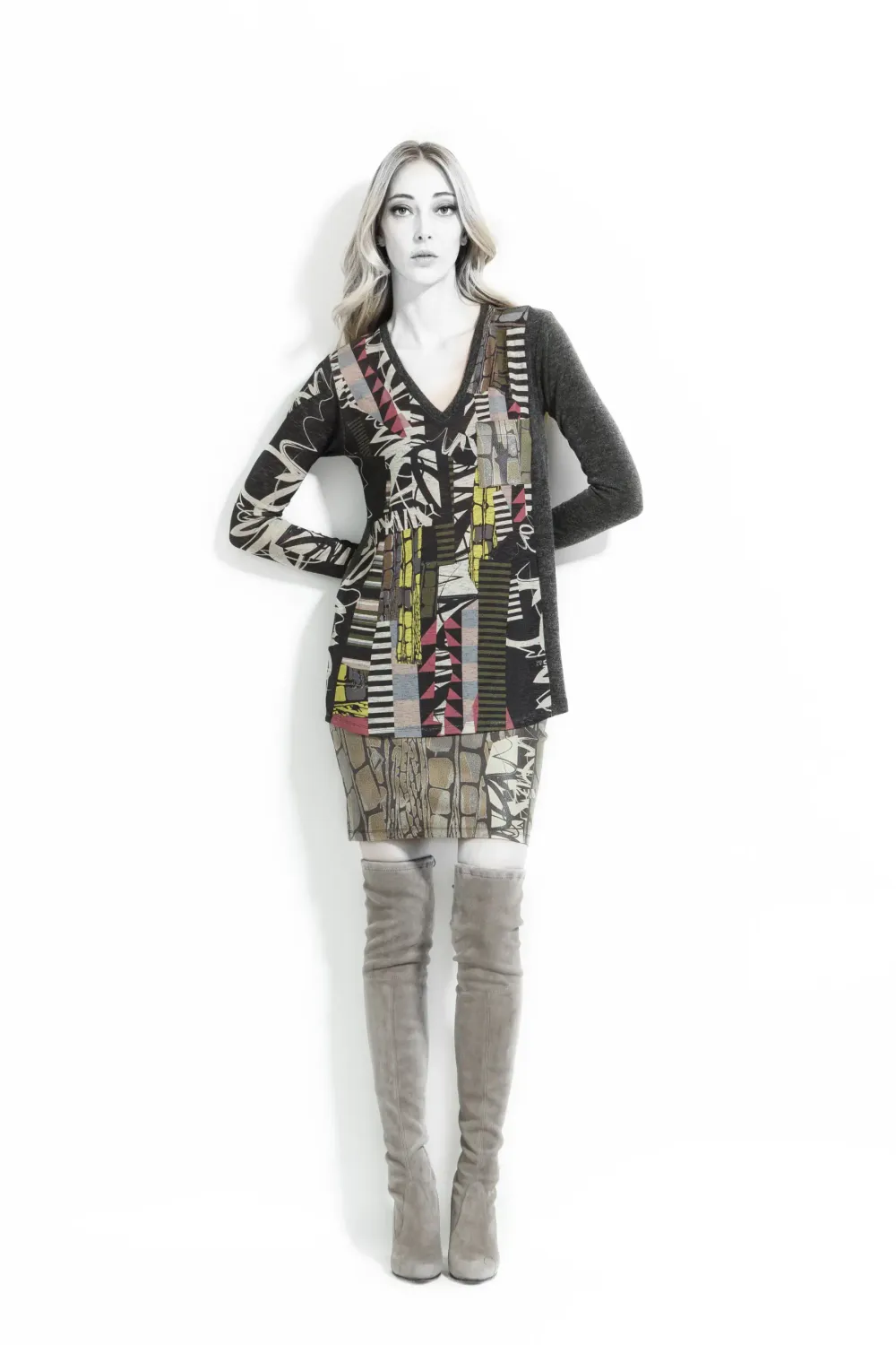 Volt Design: Pink Mocha Strip Tunic Blabla