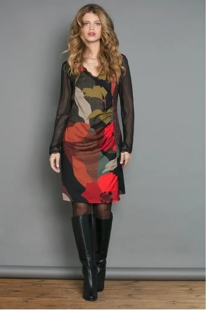 Maloka: My Favorite Flower Ruched Dress