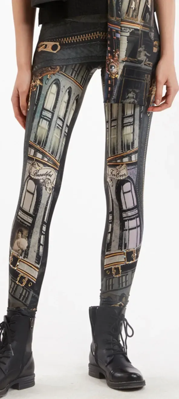 IPNG: Biker Chic Let It Snow Illusion Legging