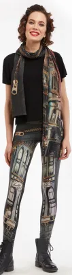 IPNG: Biker Chic Let It Snow Illusion Legging
