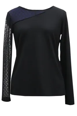 Maloka: Elegant Asymmetrical Sleeve Top (1 Left!)