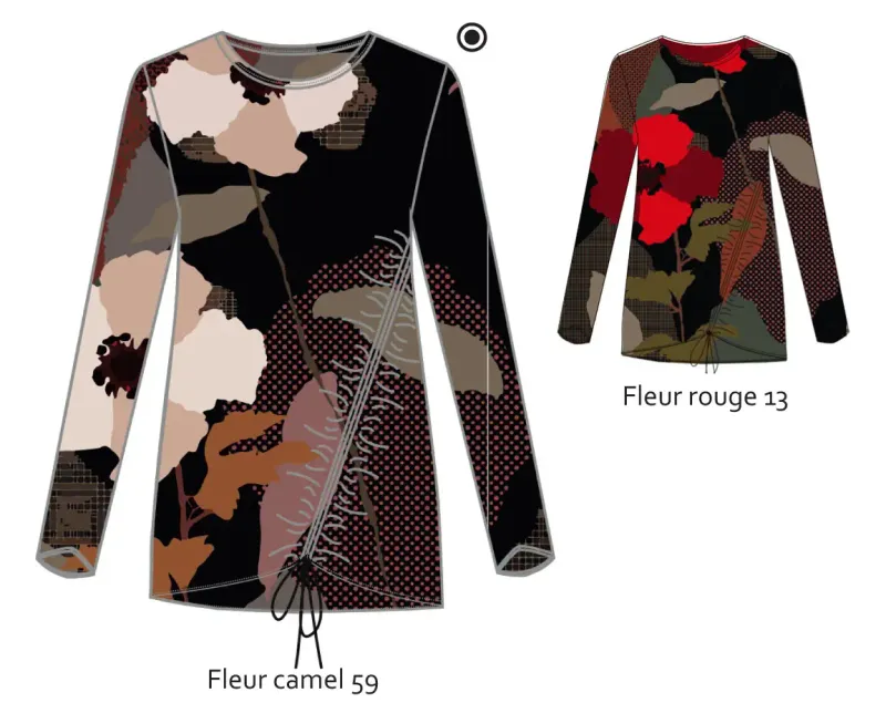 Maloka: My Favorite Flower Ruched Tunic (1 Left!)