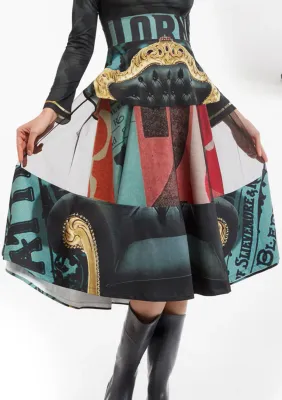 IPNG: Black Emerald Furniture Gossips Illusion Skirt