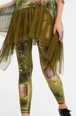 IPNG: Not Broke, Just Bent Denim Fairytale Illusion Leggings