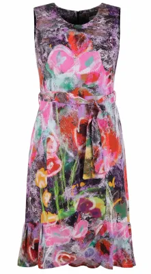 Simply Art Dolcezza: Wildest Flowers Tulip Hem Abstract Art Dress