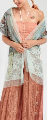 IPNG: Inna Me Diamond Illusion Shawl Scarf (Ships Immed, 1 Left!)