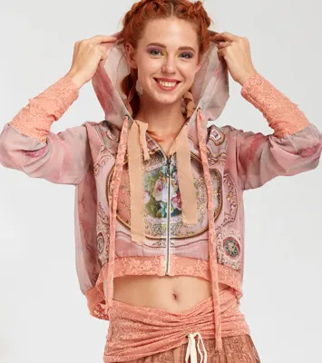IPNG: Inna Me Rose Reflection Illusion Hoodie