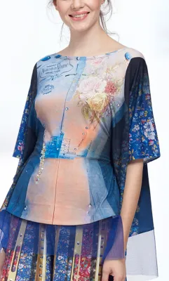 IPNG: Adjust-o-matic Shadow Illusion Shawl Blouse Tunic 
