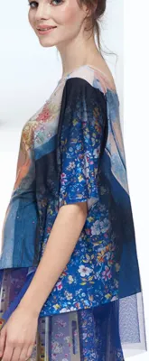 IPNG: Adjust-o-matic Shadow Illusion Shawl Blouse Tunic 