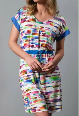Paul Brial: Prismatic Tie Dye Drawstring Dress (1 Left!)