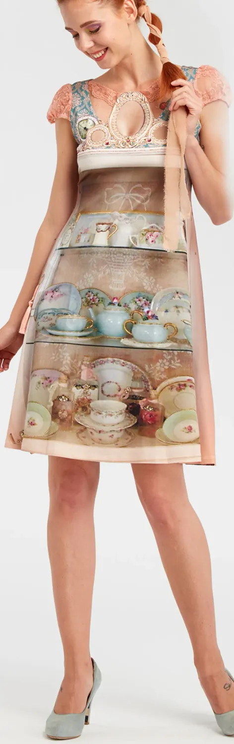 IPNG: Inna Me IPNG: Inna Me Royal Rose Cupboard Illusion Midi Dress 