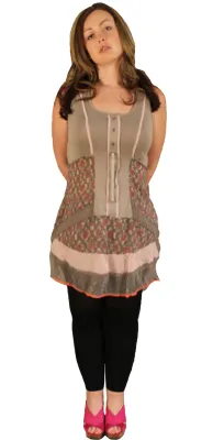 Dolcezza Crinkle Laced Tunic