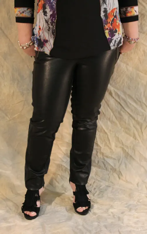 Lauren Vidal Luscious Leather Denim Pant
