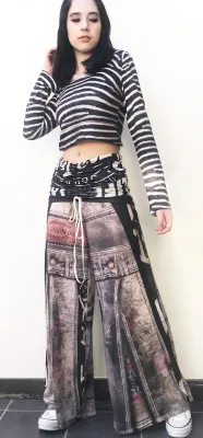 IPNG: Label Longings Tigress Illusion Comfort Drape Pants
