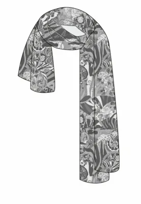 Maloka: Jungle Party Abstract Art Scarf