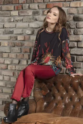 Maloka: Sedona Rock Abstract Art Sweater