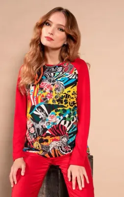 Maloka: Tigress Rosette Abstract Art Sweatshirt
