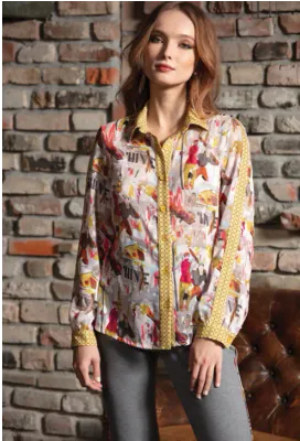 Maloka: Blue Beauty Buttoned Down Shirt