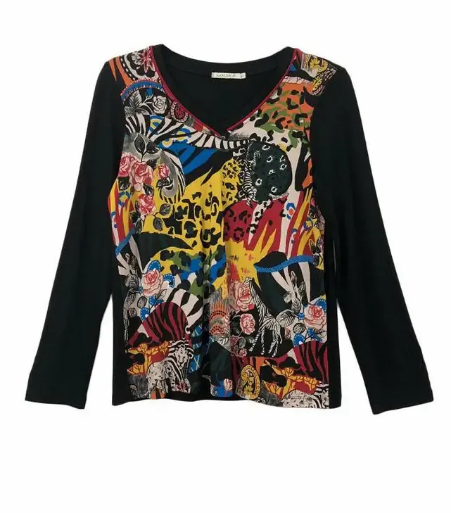 Maloka: Tiger Abstract Art T-Shirt