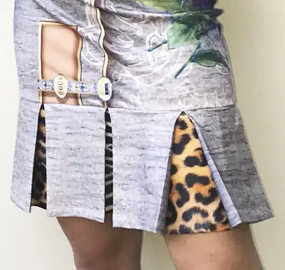 IPNG: Label Longings Tigress Illusion Flared Skirt