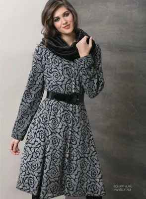 Maloka: Black Rose Fit &amp; Flare Coat (More Colors!)