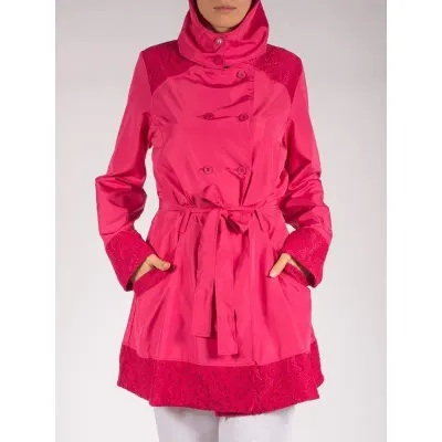 Maloka: Rosette Cotton Raincoat