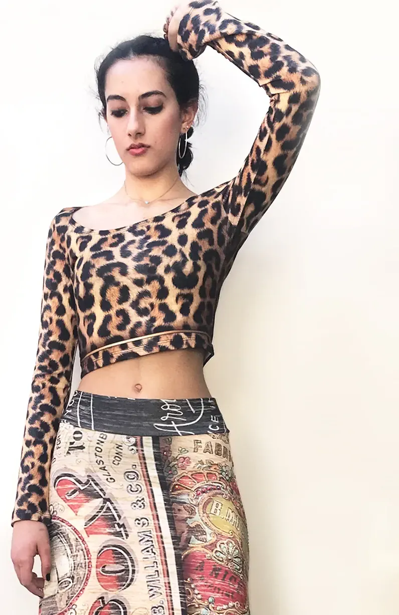 IPNG: Label Longings Leopard Crop Top (Some Ship Immed!)