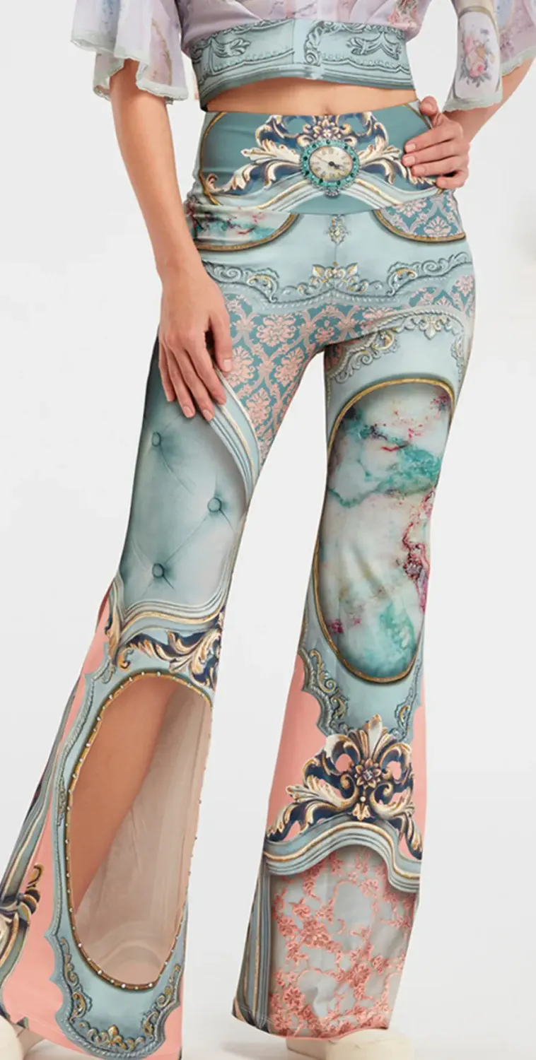 IPNG: Inna Me Royal Rose Cupboard Diamond Illusion Flare Pant