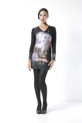 Les Fees Du Vent Couture: Notre Dame Cathedral Mini Dress/Tunic