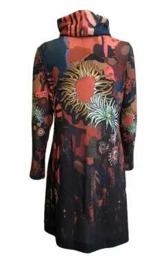 Maloka: Sedona Rock Abstract Art Sweater Dress