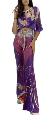 IPNG: If I Was Dancing In Paris Illusion Flared Pants