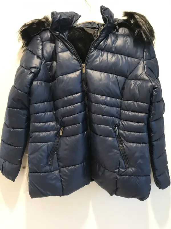 S'Quise Paris: Sleek Puffer Faux Fur Inside Coat With Removable Hood (More Colors!)
