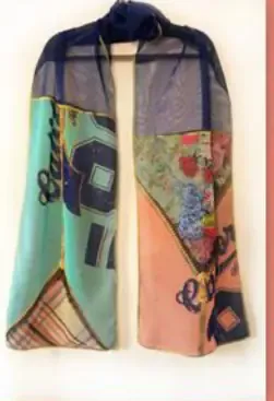 IPNG: Summer In A Flower Illusion Shawl Scarf