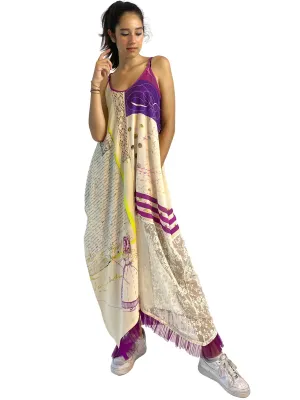 IPNG: If I Was Dancing In Paris Illusion V-Cut Maxi Dress