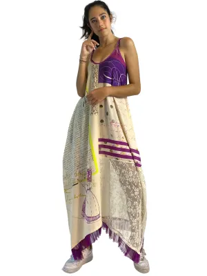 IPNG: If I Was Dancing In Paris Illusion V-Cut Maxi Dress