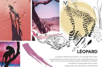 Maloka: Lounging Lioness Painted Flared Dress