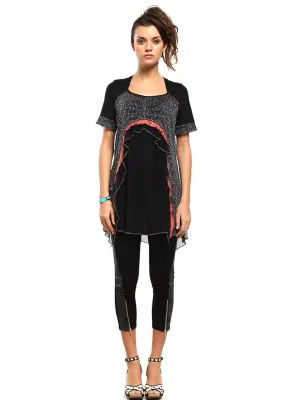 Double Jeu Paris: Coral Confetti Tunic