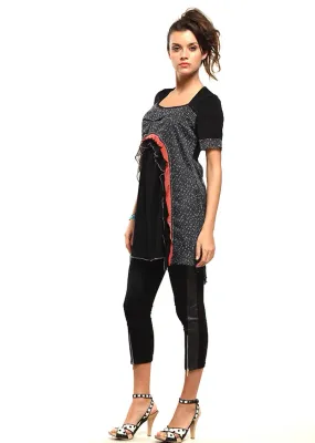Double Jeu Paris: Coral Confetti Tunic