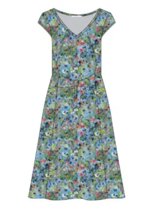 Maloka: Circus Fantasy Art Tied Waist Flared Sundress