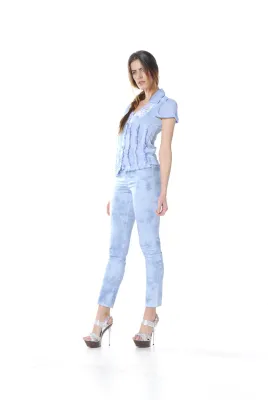 Les Fees Du Vent Couture: Pantalon Baby Blue Splash