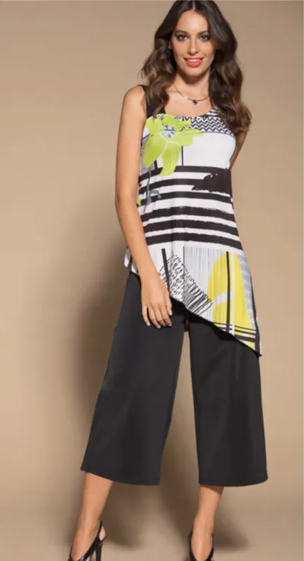 Maloka: Lemon Lime Marble Asymmetrical Jumpsuit (1 Left!)