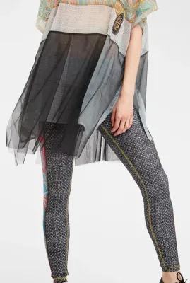 IPNG: Royal Summer Stamp Color Contrast Illusion Legging (Some Ship Immed!)