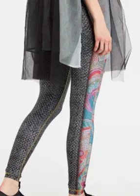 IPNG: Royal Summer Stamp Color Contrast Illusion Legging (Some Ship Immed!)